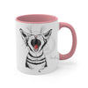 Kitten Cat Roar Ink On White Art Accent Coffee Mug 11Oz