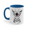 Kitten Cat Roar Ink On White Art Accent Coffee Mug 11Oz
