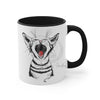 Kitten Cat Roar Ink On White Art Accent Coffee Mug 11Oz