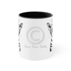 Kitten Cat Roar Ink On White Art Accent Coffee Mug 11Oz Black /