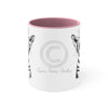 Kitten Cat Roar Ink On White Art Accent Coffee Mug 11Oz Pink /