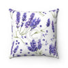 Lavender Purple Pattern Ii Watercolor Art Square Pillow 14X14 Home Decor
