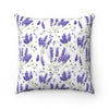 Lavender Purple Pattern Watercolor Art Square Pillow Home Decor
