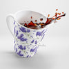 Lavender Purple Romantic Watercolor Pattern White Latte Mug Mug