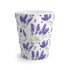 Lavender Purple Romantic Watercolor Pattern White Latte Mug Mug