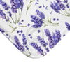 Lavender Purple Violet Pattern Chic Bath Mat Home Decor