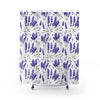 Lavender Purple Violet Pattern Chic Shower Curtain 71X74 Home Decor