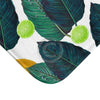 Lemons And Limes On White Bath Mat Home Decor