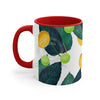 Lemons And Limes On White Pattern Art Accent Coffee Mug 11Oz