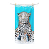 Leopard Blue Ink Art Polycotton Towel 30 × 60 Home Decor