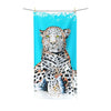 Leopard Blue Ink Art Polycotton Towel 36 × 72 Home Decor