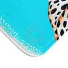 Leopard King On Blue Ink Bath Mat Home Decor