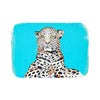 Leopard King On Blue Ink Bath Mat Small 24X17 Home Decor