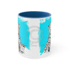 Leopard On Blue Ink Art Accent Coffee Mug 11Oz /
