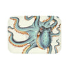 Light Teal Eggshell Octopus Kraken Ink Nautical Art Bath Mat 24 × 17 Home Decor