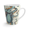 Light Teal Eggshell Octopus Kraken Tentacles Ink Latte Mug 12Oz Mug