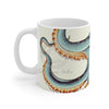 Light Teal Eggshell Octopus Kraken Tentacles Ink Watercolor Mug 11Oz