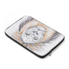 Lion Grumpy Watercolor Ink Art Laptop Sleeve