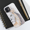 Lion Watercolor Ink White Case Mate Tough Phone Cases