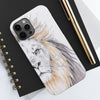 Lion Watercolor Ink White Case Mate Tough Phone Cases