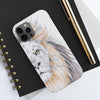 Lion Watercolor Ink White Case Mate Tough Phone Cases