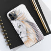 Lion Watercolor Ink White Case Mate Tough Phone Cases