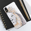 Lion Watercolor Ink White Case Mate Tough Phone Cases