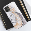 Lion Watercolor Ink White Case Mate Tough Phone Cases