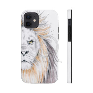Lion Watercolor Ink White Case Mate Tough Phone Cases Iphone 12
