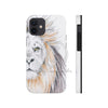 Lion Watercolor Ink White Case Mate Tough Phone Cases Iphone 12 Mini