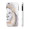 Lion Watercolor Ink White Case Mate Tough Phone Cases Iphone 6/6S Plus