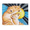 Lioness And Cub Love Ink Art Velveteen Plush Blanket 50 × 60 All Over Prints