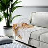 Lioness And Cub Love Ink On White Art Velveteen Plush Blanket All Over Prints