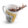 Lioness And Cub Ochre Brushed Art Latte Mug Mug