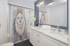 Lions Bad Hair Day Watercolor Ink Art Shower Curtain Home Decor