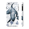 Lone Orca Whale Vintage Map Blue White Case Mate Tough Phone Cases Iphone 6/6S Plus