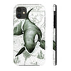 Lone Orca Whale Vintage Map Green White Case Mate Tough Phone Cases Iphone 11