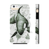 Lone Orca Whale Vintage Map Green White Case Mate Tough Phone Cases Iphone 5/5S/5Se