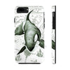 Lone Orca Whale Vintage Map Green White Case Mate Tough Phone Cases Iphone 7 8