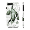 Lone Orca Whale Vintage Map Green White Case Mate Tough Phone Cases Iphone 7 Plus 8