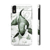Lone Orca Whale Vintage Map Green White Case Mate Tough Phone Cases Iphone Xr