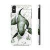 Lone Orca Whale Vintage Map Green White Case Mate Tough Phone Cases Iphone Xs Max
