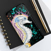 Magenta Seahorse Splash Black Ink Case Mate Tough Phone Cases