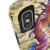 Magenta Seahorse Vintage Map Beige Watercolor Art Case Mate Tough Phone Cases