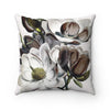 Magnolia Flowers Chocolate Art Square Pillow Home Decor