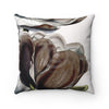 Magnolia Flowers Chocolate Art Square Pillow Home Decor