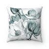 Magnolia Teal Dream Art Square Pillow 14X14 Home Decor