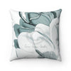 Magnolia Teal Dream Art Square Pillow 14X14 Home Decor