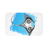 Manta Ray Tribal Blue Ink Bath Mat Large 34X21 Home Decor