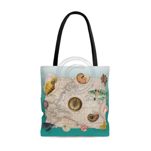 Marine Treasures Aquamarine Tote Bag Large Bags